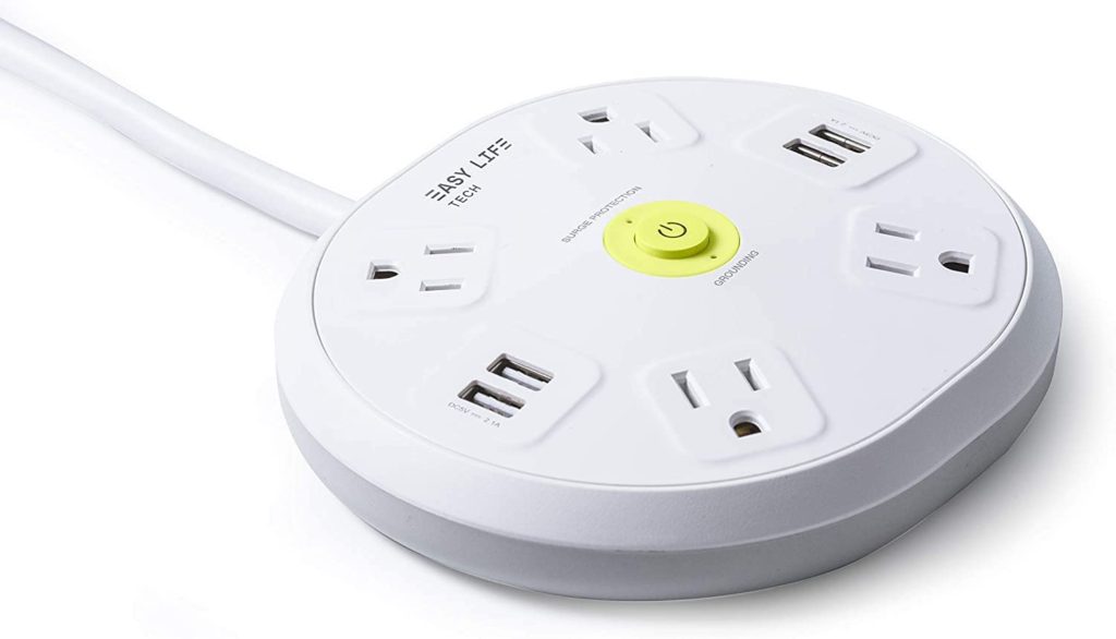 4 Outlet 4 USB Ports Power Strip