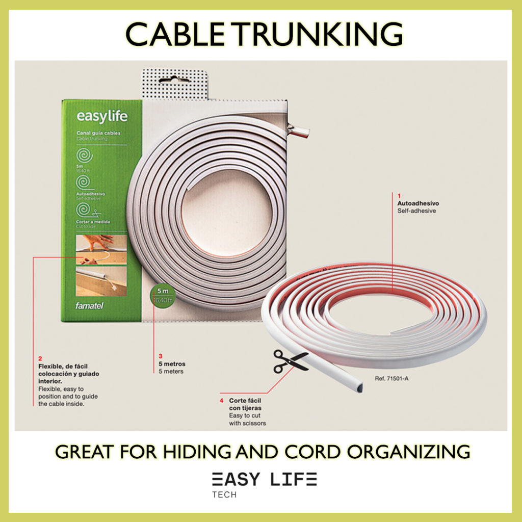 Cable Trunking for hiding and organizing