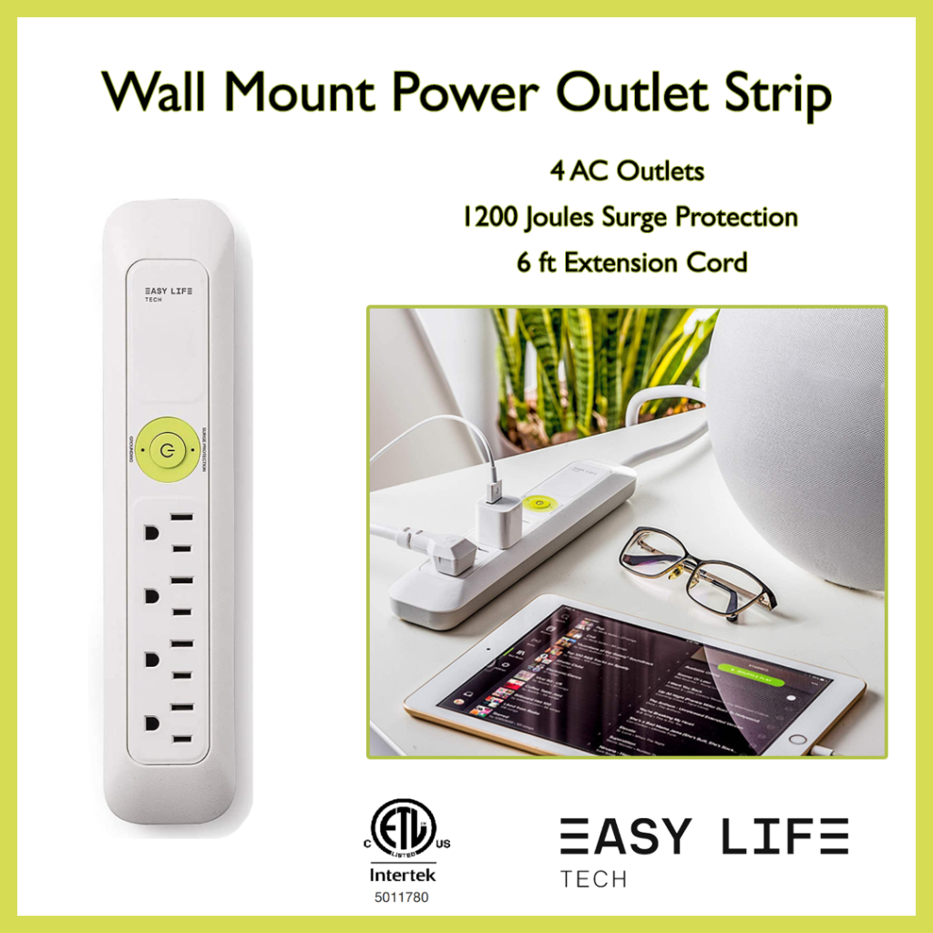 Wall Mount Power Outlet Strip