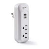 Multi Plug Outlet Expander 2 AC Outlets 2 USB Ports