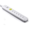 6 Outlet Power Strip Surge Protector with 2 USB (White)