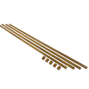 10 ft Cable Raceway Self Adhesive Kit for Cord Hiding and Organizing Dimensions 0.63 x 0.98 x 30 in - Brown wood color