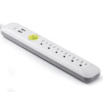 6 AC Outlet Surge Protector Power Strip Joules AC Extension Cord 2 USB Ports