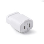 15 Amp 125V Non-Grounding Connector Straight Blade-White