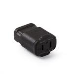 15 Amp 125V Non-Grounding Connector Straight Blade-Black