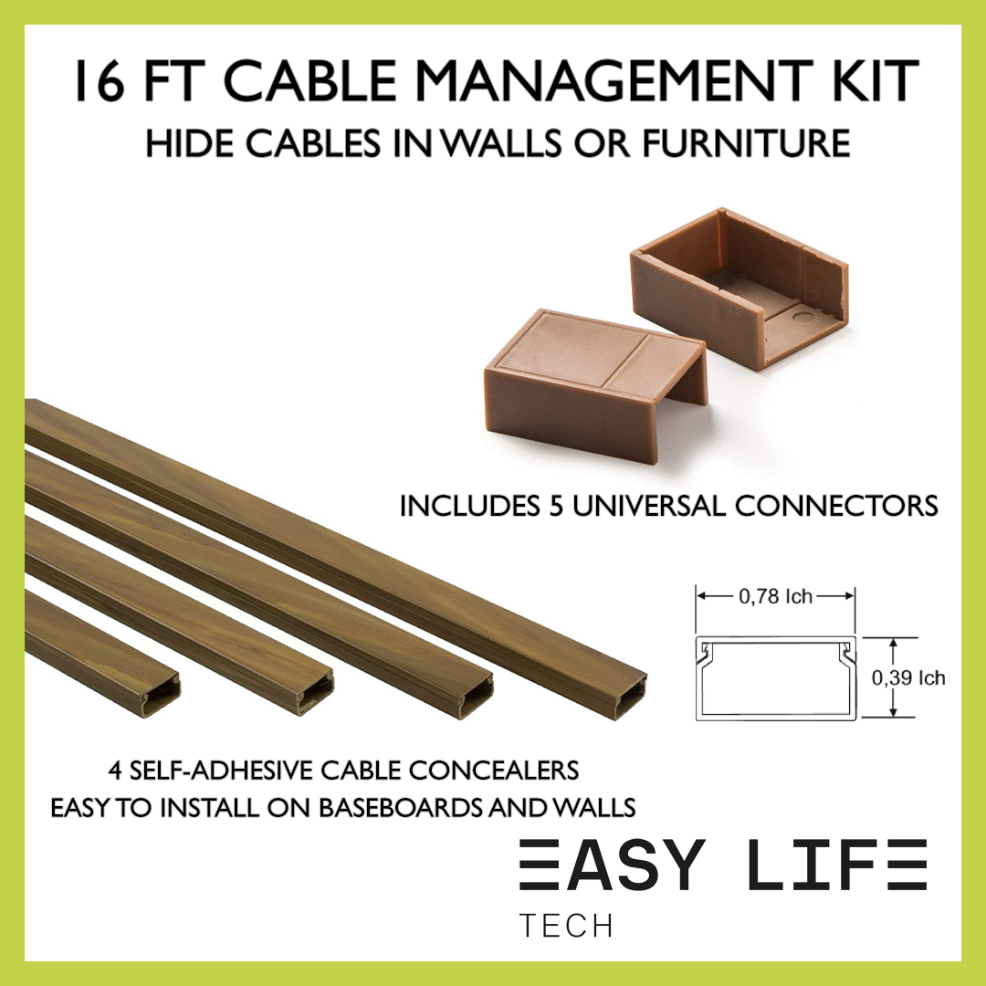 16 ft. Cable Management Kit - EasyLife Tech by FAMATEL