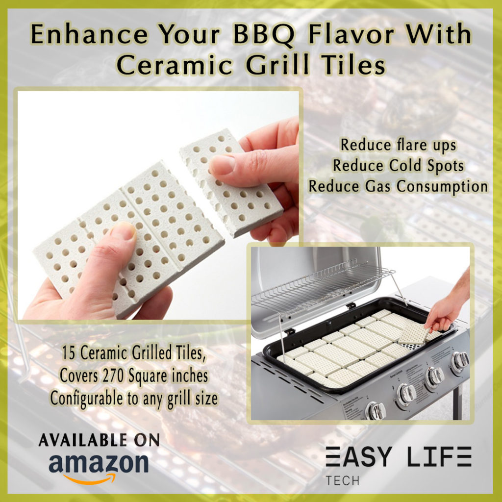 Love barbecuing enhance your BBQ flavor with ceramic grill tiles