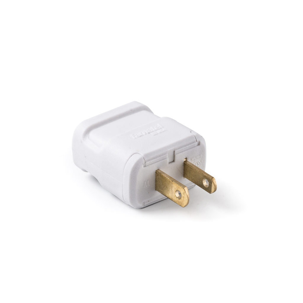 Residential grade Non-grounding connectors and plugs