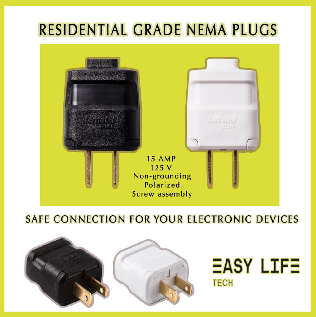 Residential grade nema plugs safe connection for your electronic devices