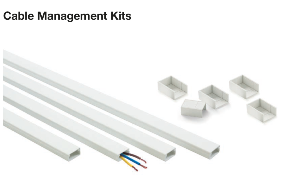 Organize your cables in one minute 10 ft Cable management kit