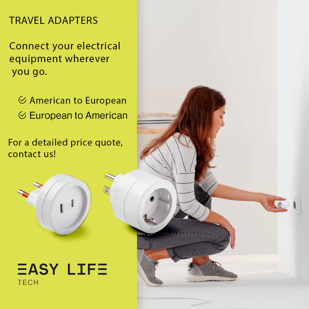 Easylife Tech traveler adapters – universal electrical adapters and converters for global charging compatibility during international travel
