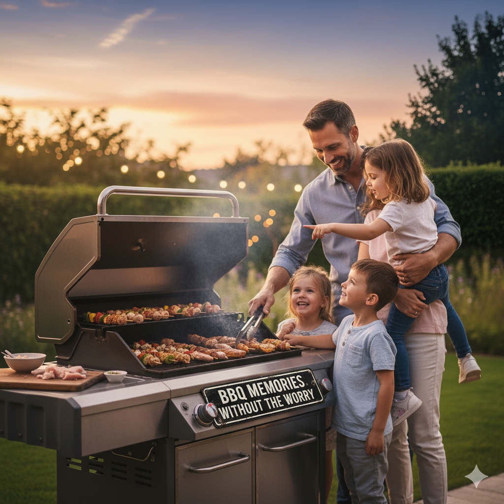 EasyLife Tech ceramic grill tiles helping you grill smarter and save money — efficient heat distribution for perfect BBQ results.