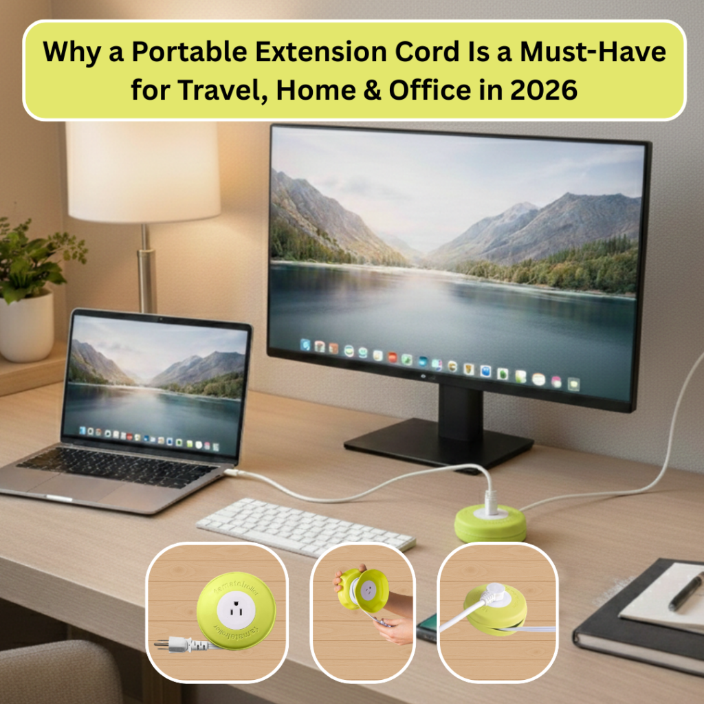 Why a Portable Extension Cord Is a Must Have for Travel, Home & Office in 2026 – compact travel power solution for laptops and smartphones
