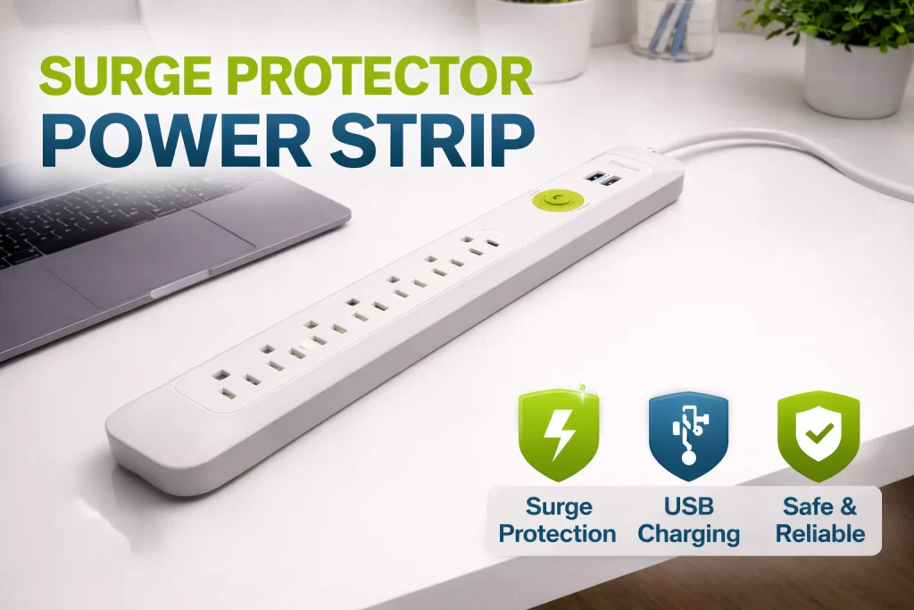 Why a Surge Protector Power Strip Is a Home & Office Essential in 2026 – surge protector power strip for TV and home entertainment setup