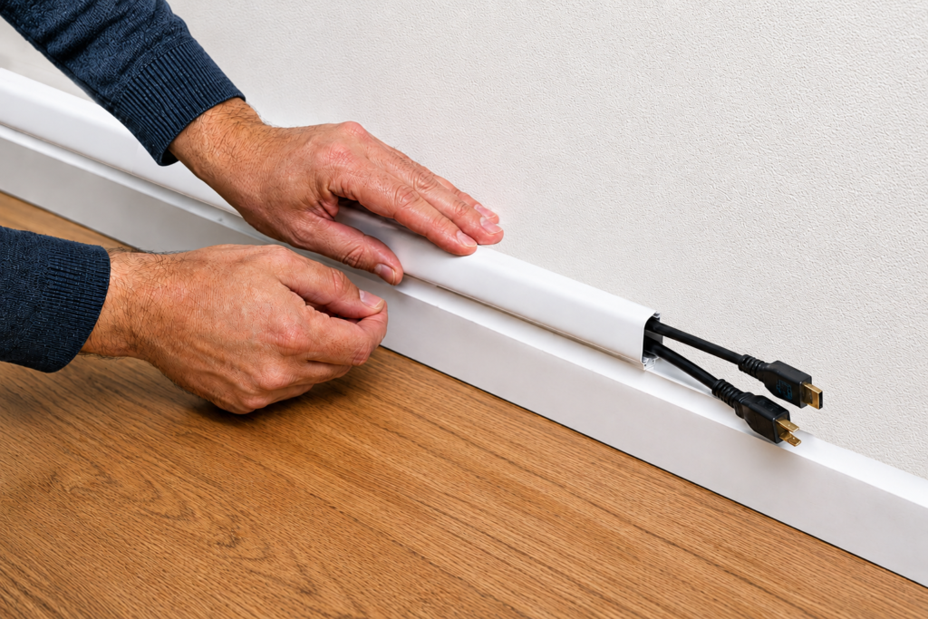 Step-by-Step How to Install Cable Trunking on Baseboards