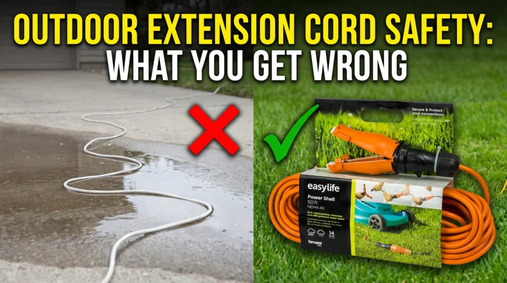 Outdoor Extension Cord Safety: What Most Homeowners Get Wrong